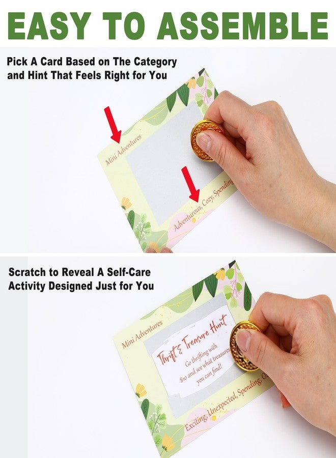 JULEASEL 35 Self-Care Scratch-Off Activities for Moms, Thoughtful Gift Encourages Self-Love & Inner Connection, Postpartum Gender Reveal Mothers Day Birthday New Mom Gifts for Girl Boy Mom - Image 5